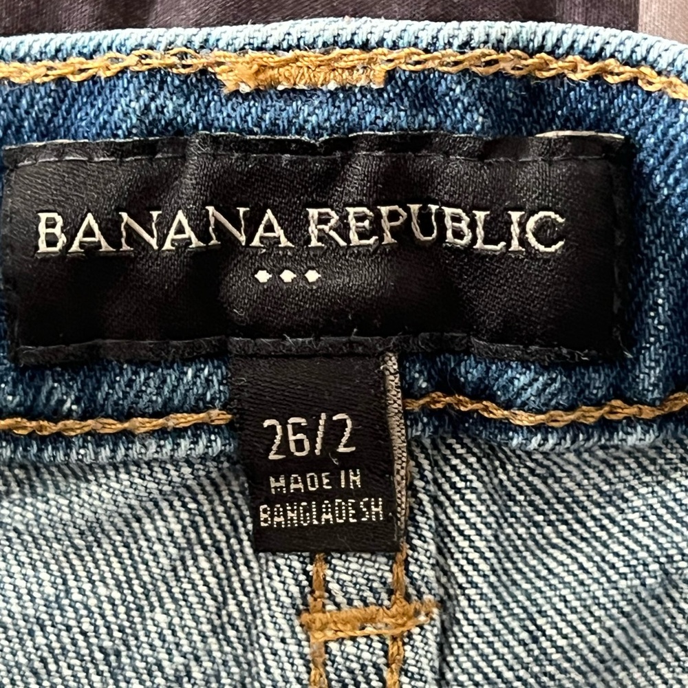 Banana Republic blue Jean shorts women’s size 26/2 - Picture 2 of 6
